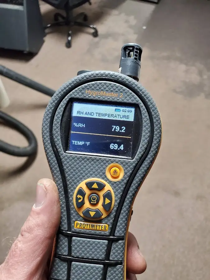 Moisture meter humidity assessment for Fire & Smoke Damage Restoration in Willington